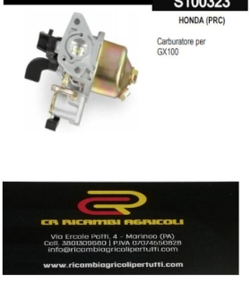 HONDA (PRC)  Carburatore per GX100