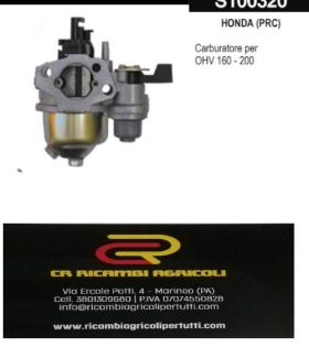 HONDA (PRC)  Carburatore per OHV 160 - 200