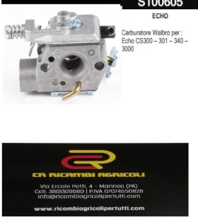 ECHO Carburatore Walbro per : Echo CS300 – 301 – 340 – 3000