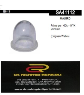 WALBRO Primer per HDA – WYK  Ø 20 mm (Originale Walbro)