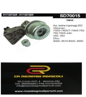 EMAK testina ingranaggi Ø32 Oleomac: 735S-740S/T-746S-753- 755,750S-440- 450- 453 Efco: 8460- 8510-8530, 8550