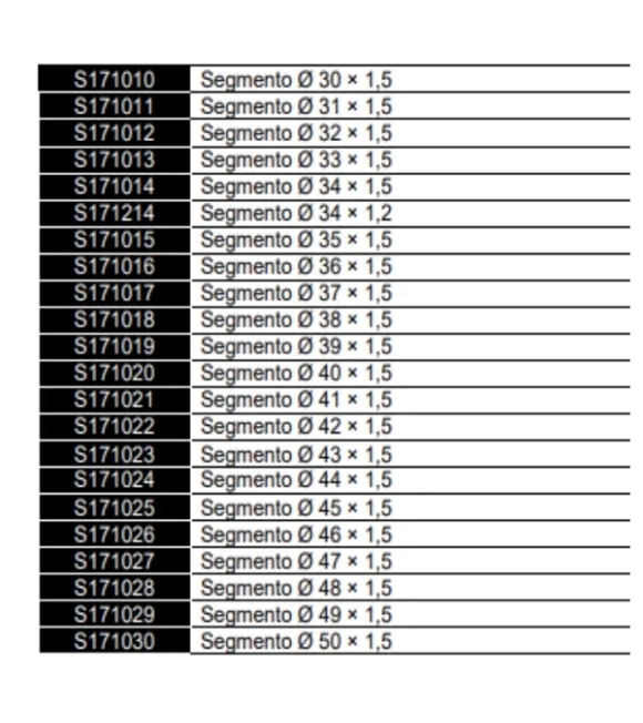 Immagine 0 di SEGMENTI STANDARD PER CANNA CROMATA