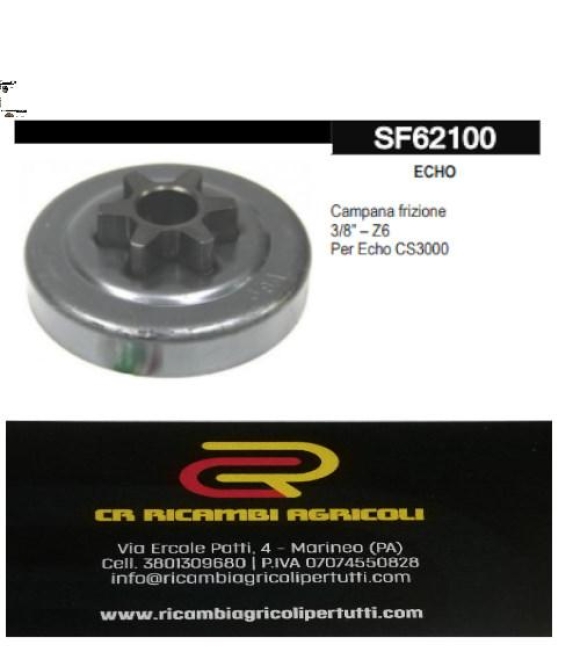 Immagine 0 di ECHO Campana   3/8” – Z6 Per Echo CS3000