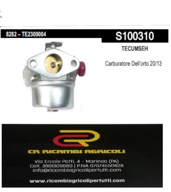 Immagine 0 di TECUMSEH Carburatore Dell’orto 20/13