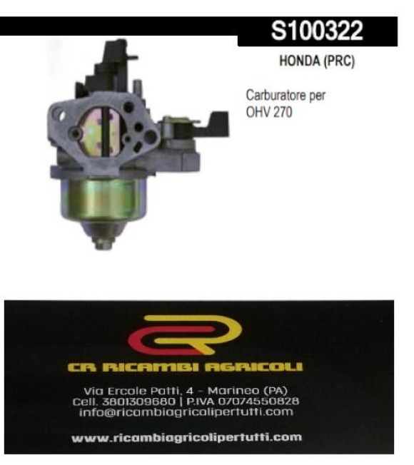 Immagine 0 di HONDA (PRC)   Carburatore per OHV 270