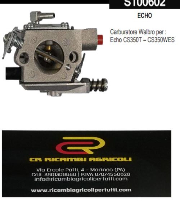 Immagine 0 di ECHO   Carburatore Walbro per :  Echo CS360