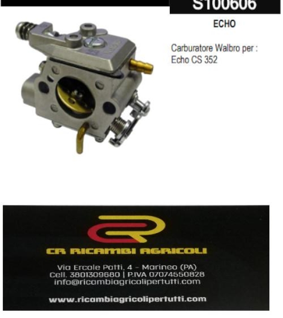 Immagine 0 di ECHO   Carburatore Walbro per :  Echo CS 352