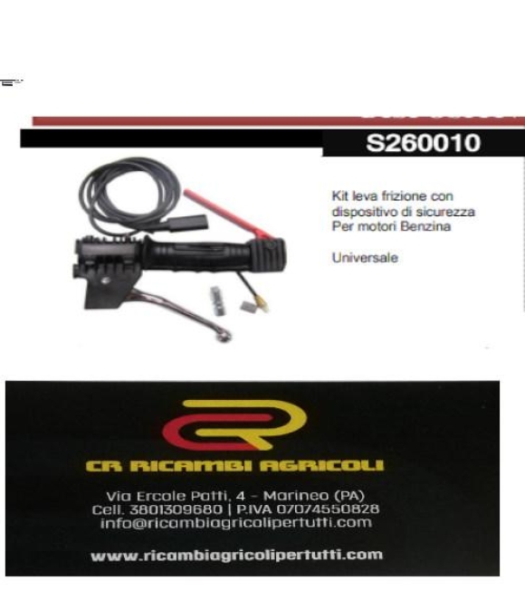 Immagine 0 di Kit leva frizione con  dispositivo di sicurezza Per motori Benzina Universale