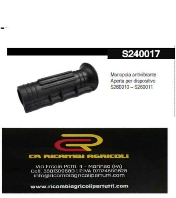 Immagine 0 di Manopola antivibrante Aperta per dispositivo S260010 – S260011