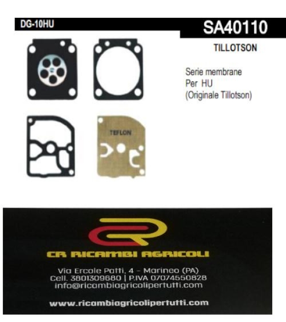 Immagine 0 di TILLOTSON membrane Per HU (Originale Tillotson)