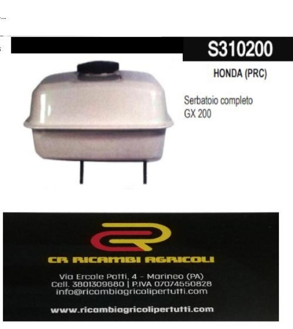 Immagine 0 di HONDA (PRC) Serbatoio completo GX 200